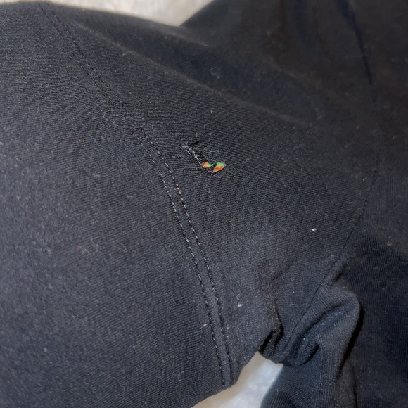 Authentic Burberry Cotton round-collar checked cuff T-shirt - Picture 5 of 9